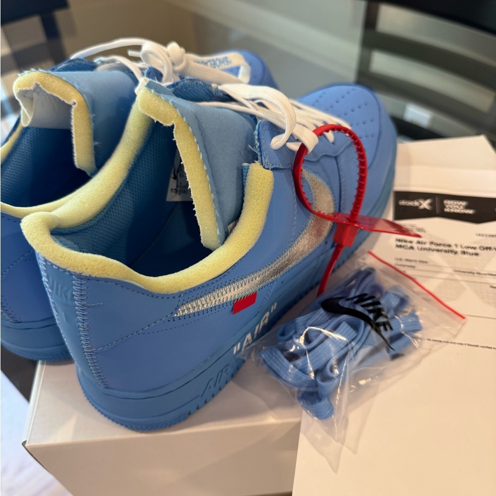 Nike Air Force 1 low Off White University Blue - Picture 10 of 13